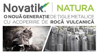 Novatik NATURA – o noua generație de țigle metalice cu acoperire de rocă vulcanică