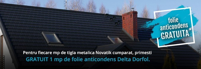 Anul acesta, acoperisurile poarta tigla metalica Novatik!
