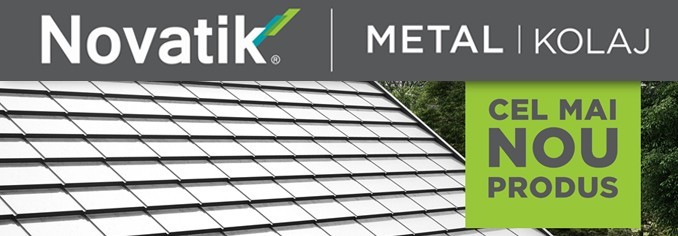 Am lansat un nou profil în gama acoperișuri metalice: Novatik METAL | KOLAJ – un produs cu design premium, versatil și calităti remarcabile.